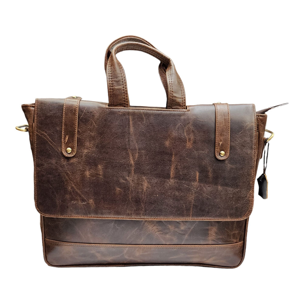 Genuine Leather Laptop Bag for Men - Office Bag - Fits Up to 14/15.6/16 Inch