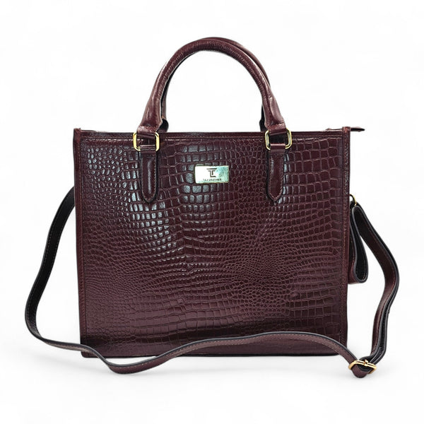 Genuine Leather Handbags for Women - Multi-Style Tote, Crossbody, and Top Handle Bag.