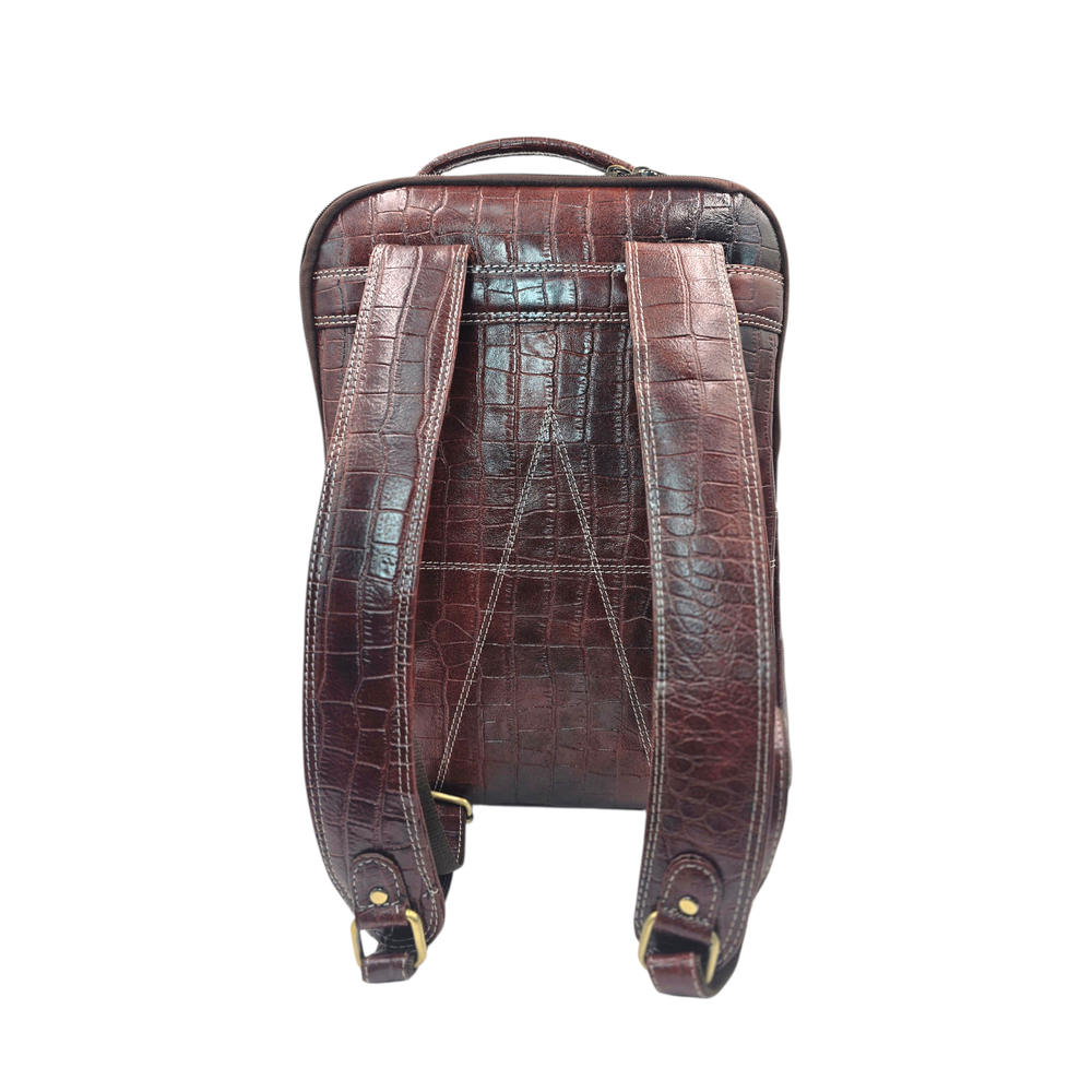 Large 35 L Laptop Backpack 100% Genuine Leather Laptop Backpack.