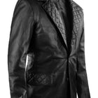 Men's Black Leather Coat - Premium Quality by Taj Leather