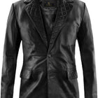 Men's Black Leather Coat - Premium Quality by Taj Leather