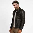 Rider Leather Biker Jacket BLACK