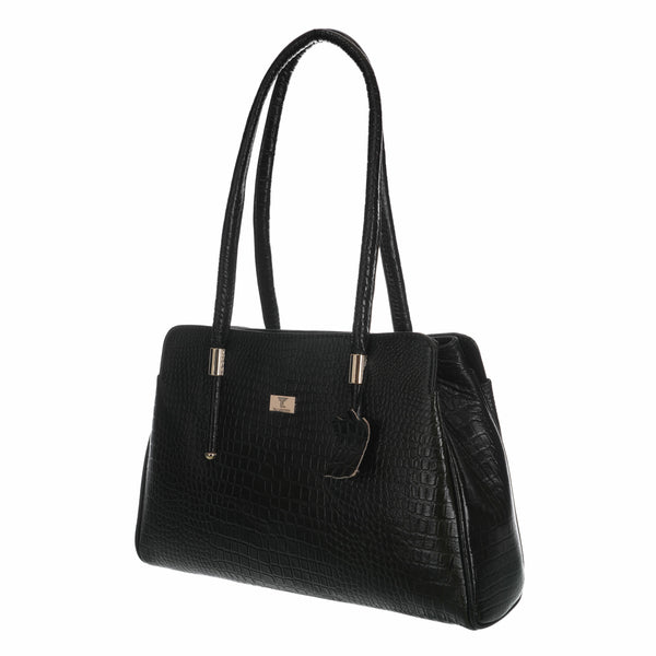 Women's Croco Leather Shoulder Bag - Luxurious and Versatile with Multiple Color Options
