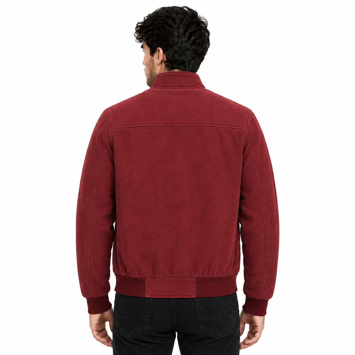 Suede Faux Maroon