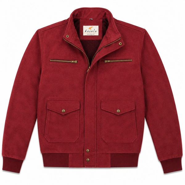 Suede Faux Maroon
