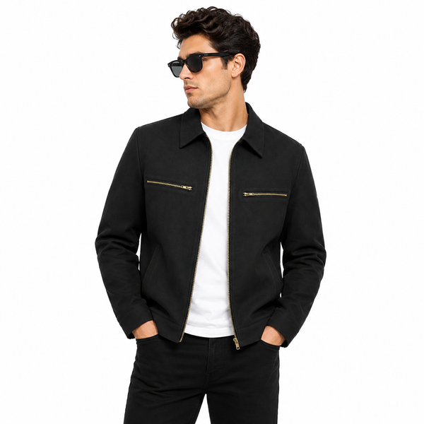 Suede Faux Black