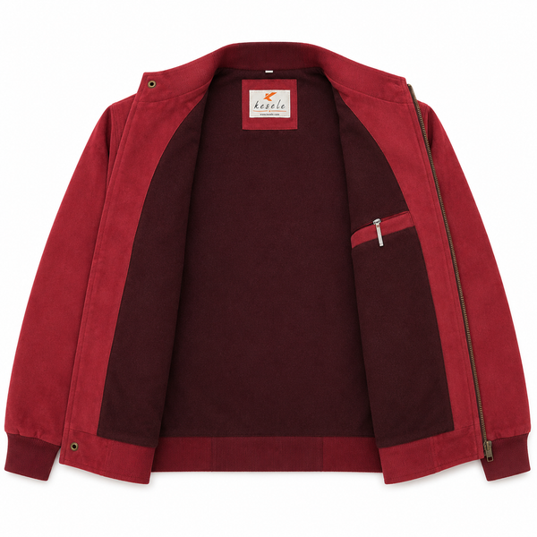 Suede Faux Maroon