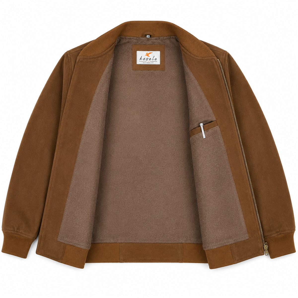 Suede Faux Brown