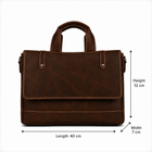 Oil Pull Up Leather Laptop Bag For Men - Office Bag - Fits Up to 14/15.5/16 inch
