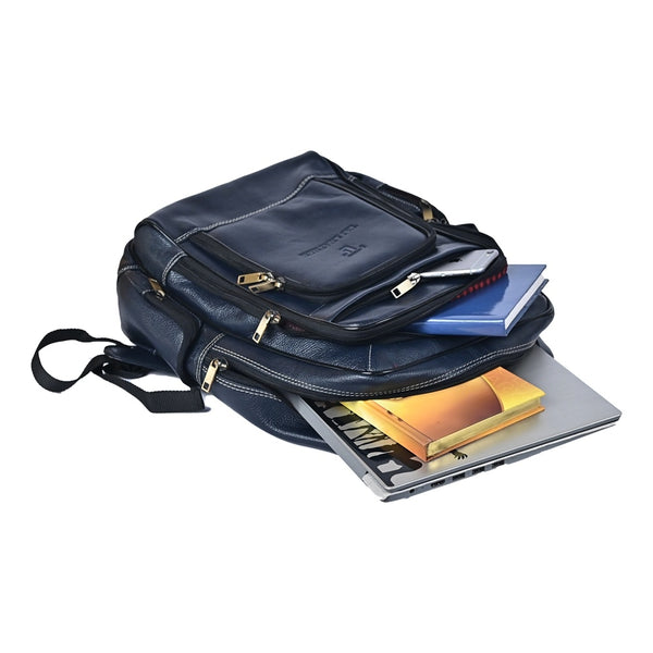 Large 35 L Laptop Backpack 100% Genuine Leather Laptop Backpack