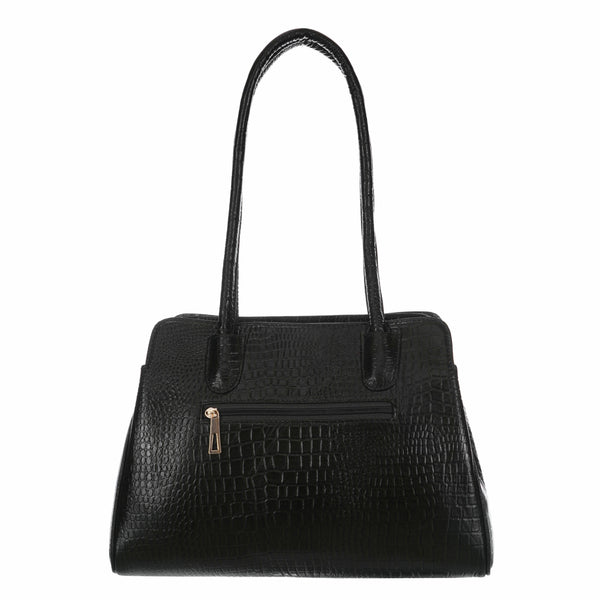 Women's Croco Leather Shoulder Bag - Luxurious and Versatile with Multiple Color Options