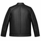 Stickers Design Leather Jacket - By Taj Leather Pure Black