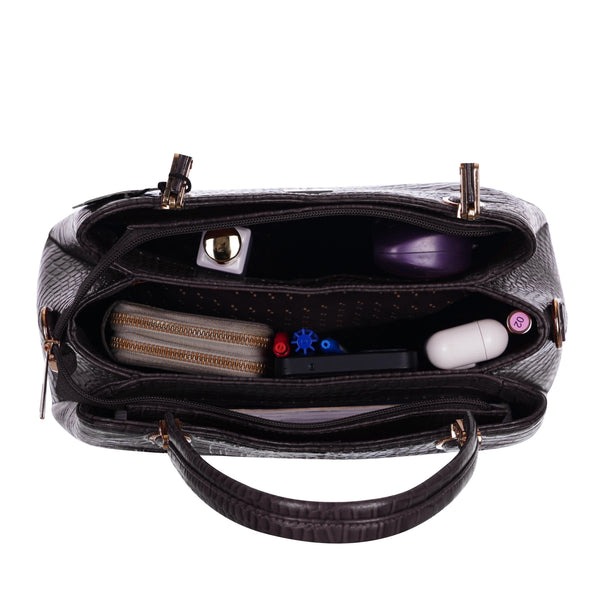 Genuine Leather Handbags for Women - Multi-Style Tote, Crossbody, and Top Handle Bag