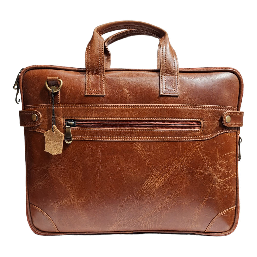 Genuine Leather Laptop Bag for Men - Office Bag - Fits Up to 14/15.6/16 Inch