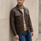Taj Artisan Kalahari Deep Walnut Four-Pocket Safari Jacket - View 1000166306