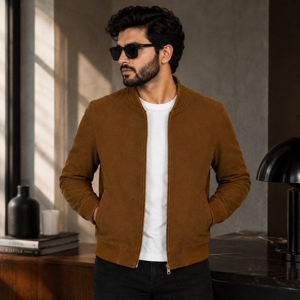 Suede Faux Brown