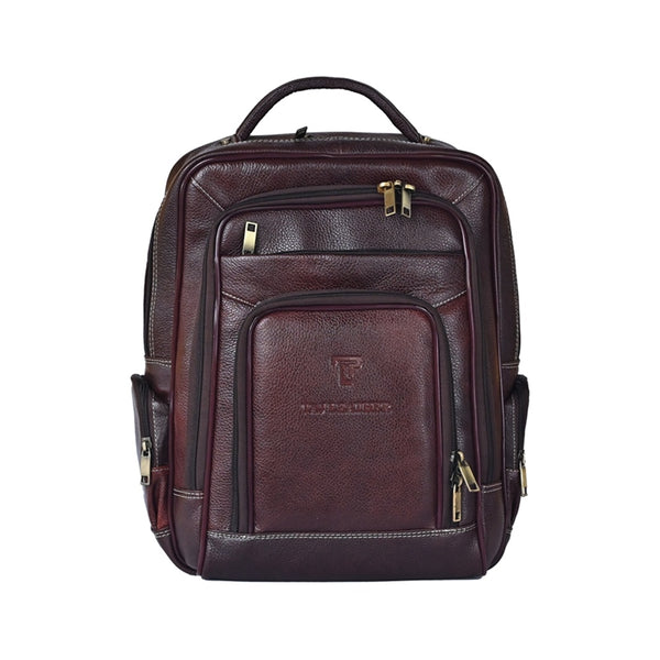 Large 35 L Laptop Backpack 100% Genuine Leather Laptop Backpack