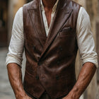 Taj Heritage Firenze Vintage Leather Waistcoat