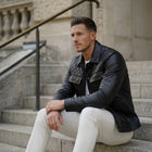Taj Signature Vanguard Quilted Shoulder Leather Jacket