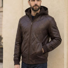 Taj Signature Yukon Hooded Leather Bomber