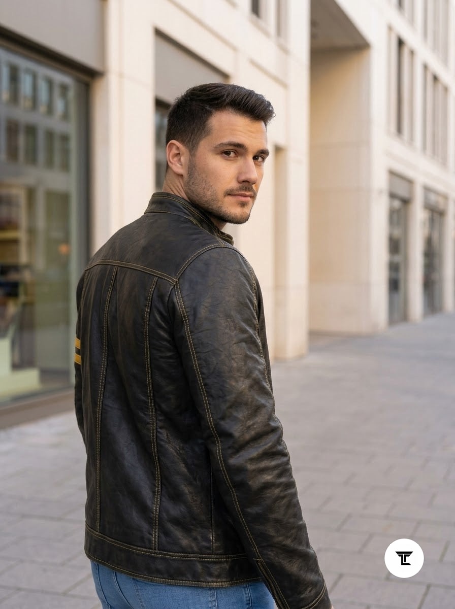 Taj Signature Silverstone Racing Leather Jacket