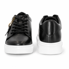 Classic Black Low-Top Leather Sneakers