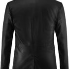 Men's Black Leather Coat - Premium Quality by Taj Leather