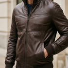 Taj Heritage Pioneer Washed Leather Bomber
