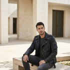 Taj Signature Rebellious Double-Rider Leather Jacket