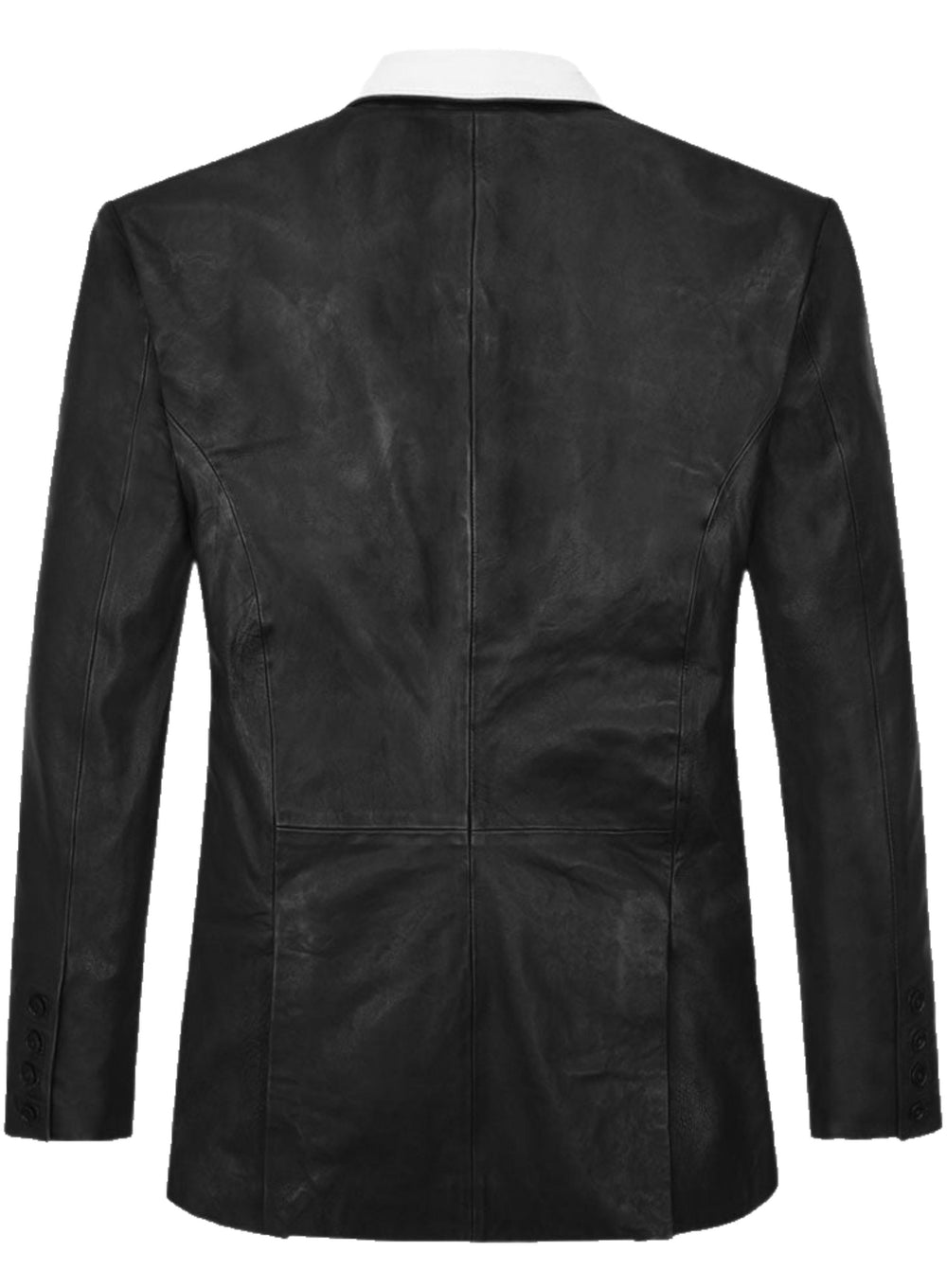 Men's Black Leather Coat - Premium Quality by Taj Leather