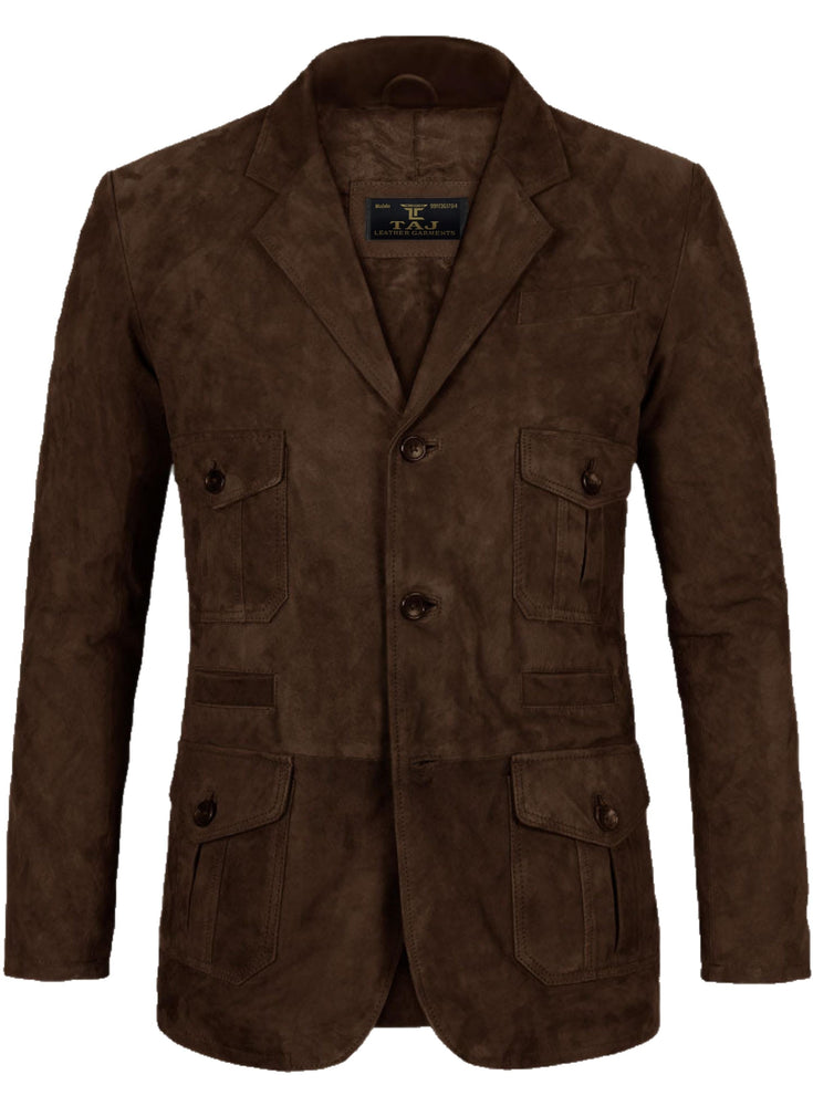 Men's Brown Leather Coat - Premium Quality by Taj Leather