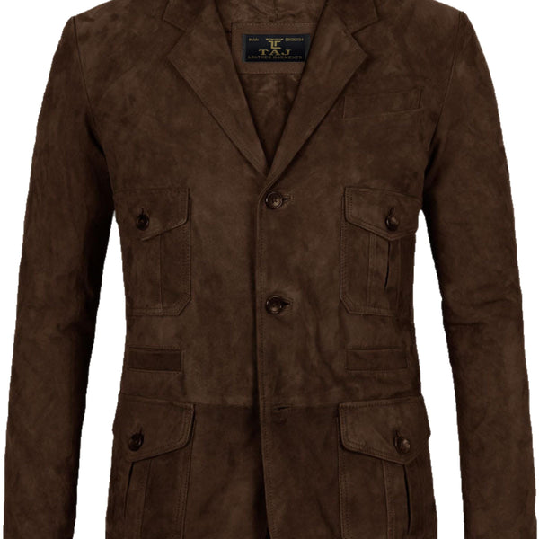 Men's Brown Leather Coat - Premium Quality by Taj Leather