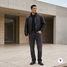 Taj Signature Nocturne Crinkled Nappa Bomber