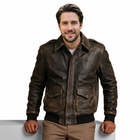 Tond Rubbuf bomber jacket  dark brown