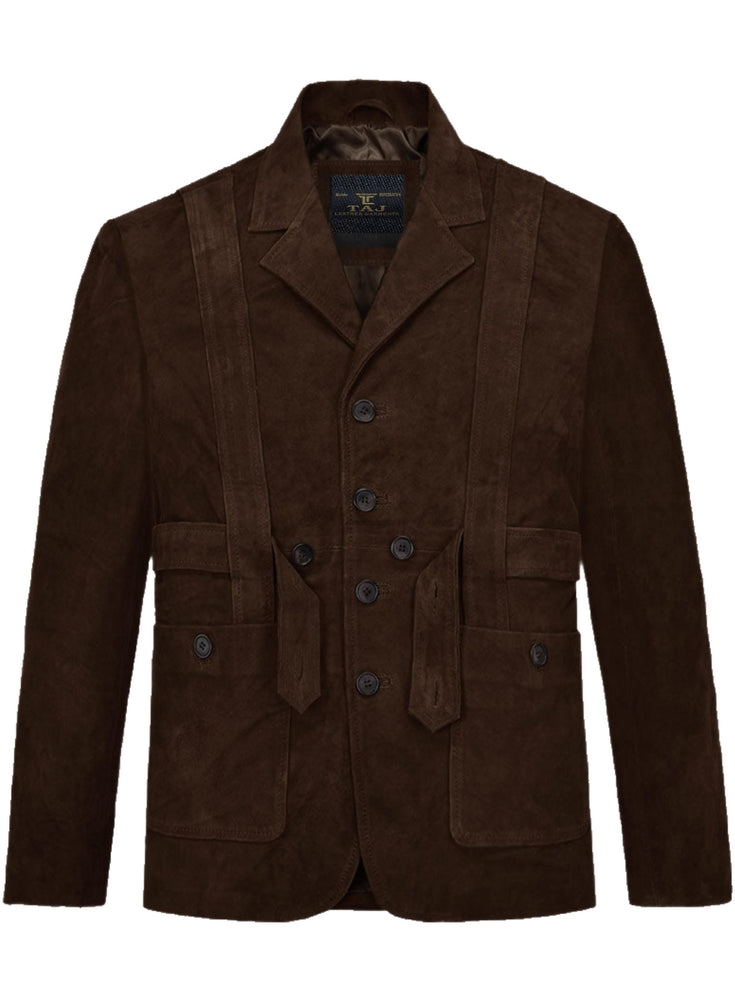 Men's Brown Leather Coat - Premium Quality by Taj Leather