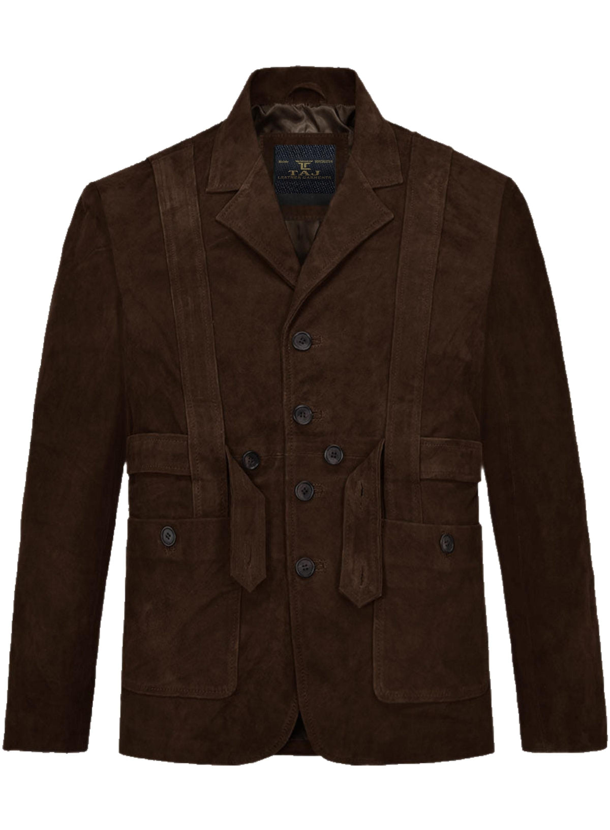 Men's Brown Leather Coat - Premium Quality by Taj Leather
