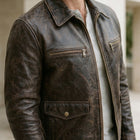 Taj Signature Modena Cafe Racer Leather Jacket