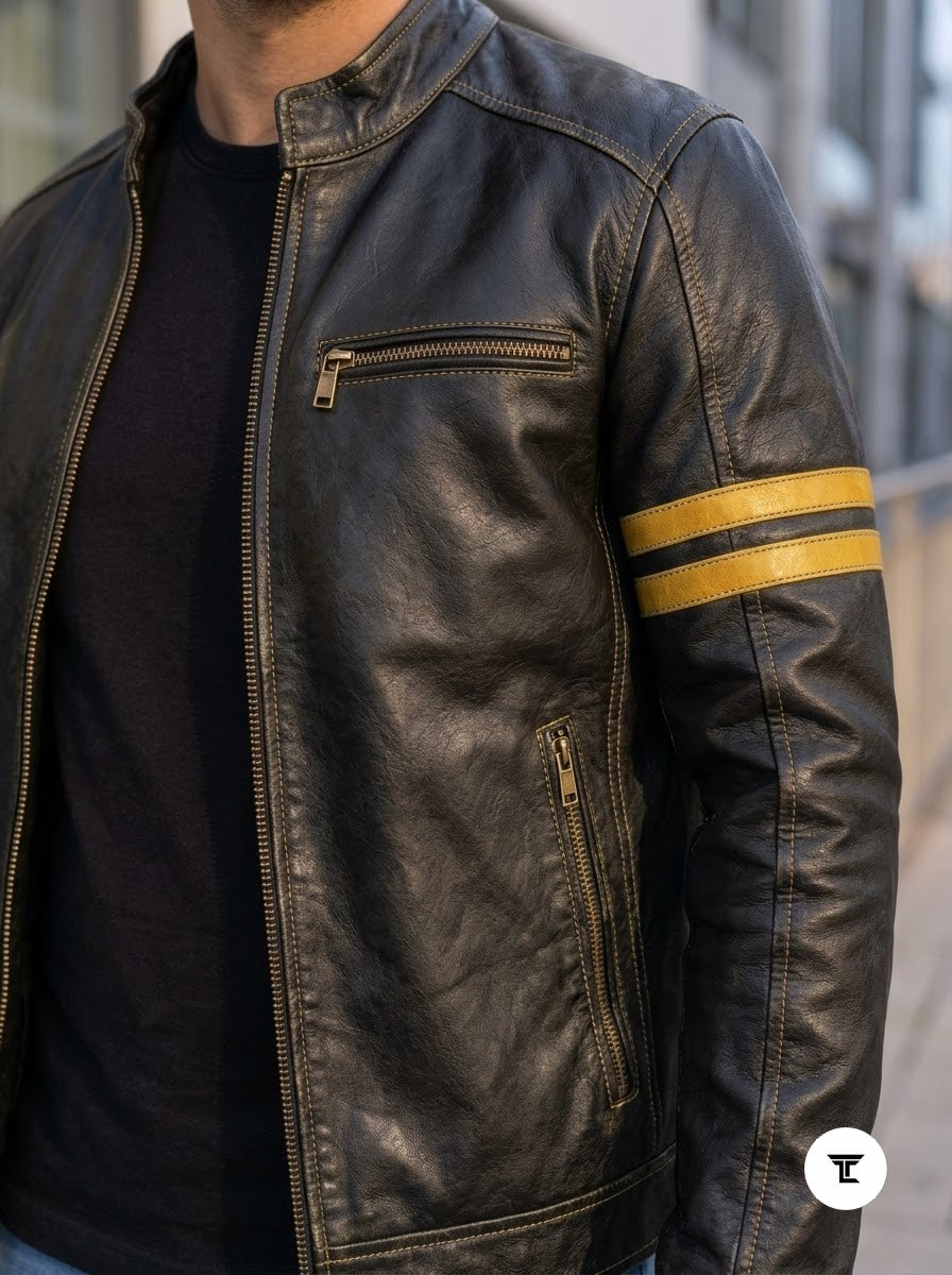 Taj Signature Silverstone Racing Leather Jacket