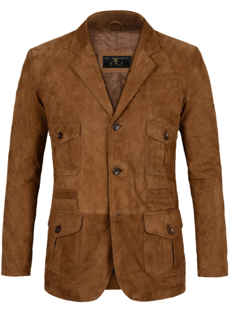 Men's Brown Leather Coat - Premium Quality by Taj Leather