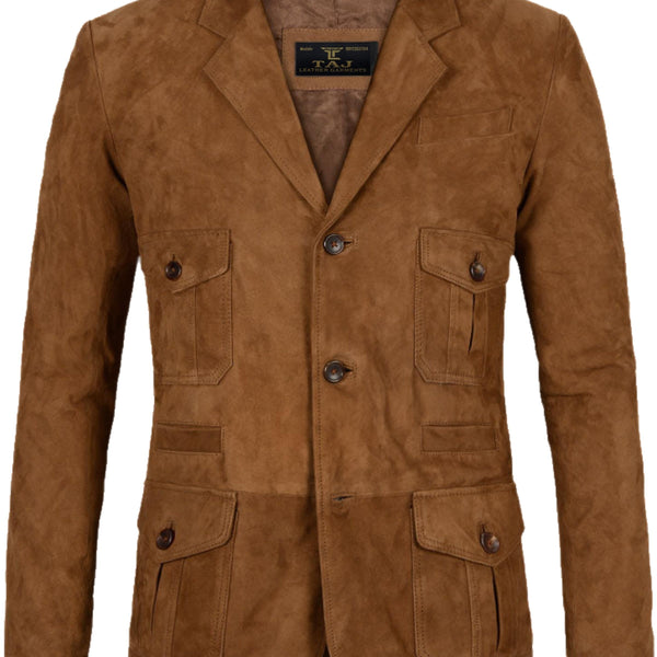 Men's Brown Leather Coat - Premium Quality by Taj Leather