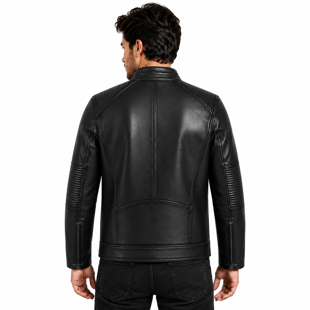 Boby Deol Leather Jacket - By Taj Leather Pure Black