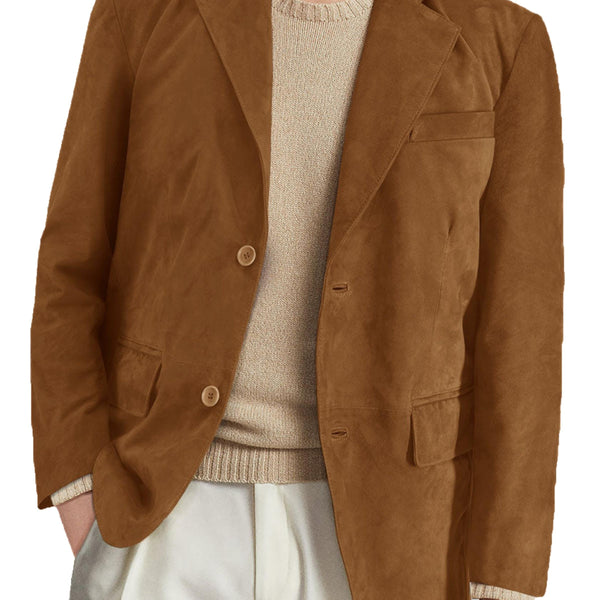 Men's Brown Leather Coat - Premium Quality by Taj Leather
