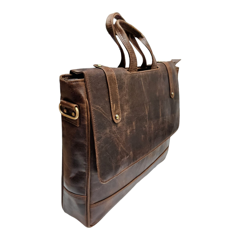 Genuine Leather Laptop Bag for Men - Office Bag - Fits Up to 14/15.6/16 Inch