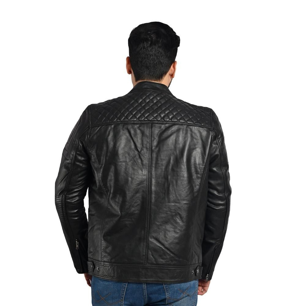 D-Design Leather Jacket by Taj Leather - Men's Fashion Statement