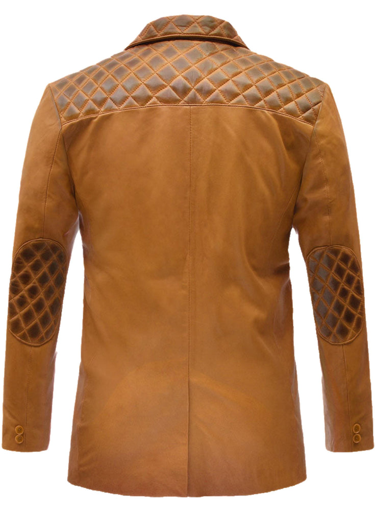 Men's Brown Leather Coat - Premium Quality by Taj Leather