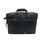 Genuine Leather Double Fold Laptop Bag for Men - Office Bag - Fits Up to 14/15.6/17 Inch.