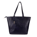 Women's Croco Pattern Shoulder Bag - Stylish and Spacious Bag with Big Compartment