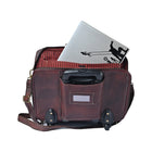 Taj Leather Trolly Suitcase Bag - 100% Leather
