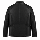 4 Pocket Leather Jacket By Taj leather - Pure Black
