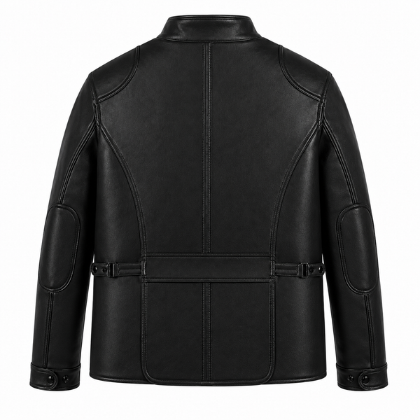 4 Pocket Leather Jacket By Taj leather - Pure Black